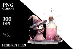 Retro Quirky Witch with Magic Potion Product Image 2
