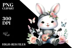 Energetic Baby Bunny, Transparent PNG Product Image 2