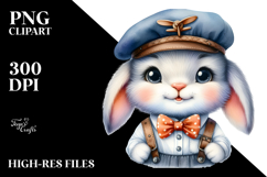 Charming Baby Bunny PNG Product Image 2