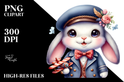 Charming Baby Bunny PNG Product Image 2