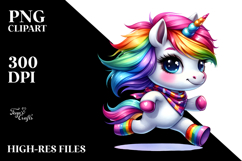 Running Baby Unicorn Drawing, Transparent PNG Product Image 2