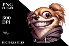 Mischievous Dog with Sarcastic Smile PNG Product Image 2