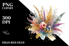 Colorful Bouquet with GOLD FOIL and Splash Product Image 2