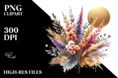 Colorful Bouquet with GOLD FOIL and Splash Product Image 2