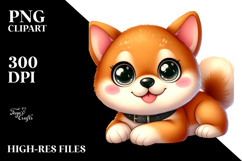 Happy Shiba Inu Cartoon PNG Product Image 2