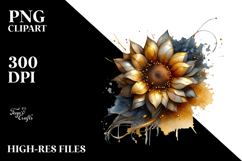 Glossy Sunflower PNG Product Image 2
