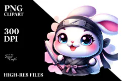 Smiling Baby Bunny, High-Res PNG Product Image 2