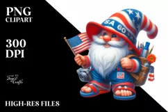 Detailed Gnome with Beach Wear | Sublimation | Clipart Product Image 3