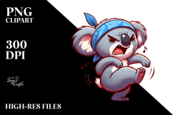 Silly Cartoon Koala PNG Product Image 2