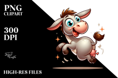 Silly Cartoon Donkey PNG Product Image 2