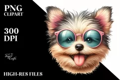 Detailed Whimsical Funny Cute Puppy | Clipart Product Image 1