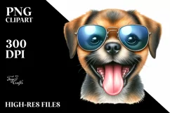 Detailed Whimsical Funny Cute Puppy | Clipart Product Image 1