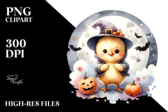 Cute Baby Chicken Halloween PNG Product Image 2