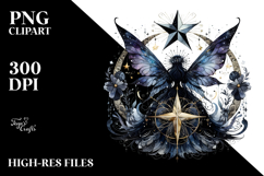 Gothic Fairy on Star PNG Product Image 2