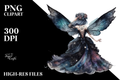 Gothic Fairy on Star PNG Product Image 2