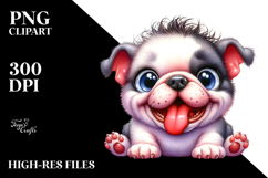 Watercolor Baby Bulldog, Transparent PNG Product Image 2