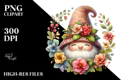 Vibrant GNOME with Begonia Frame PNG Product Image 2