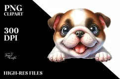 Watercolor Bulldog Cute Enthusiastic Funny Product Image 3