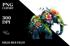 Vibrant Watercolor Elephant, 20 oz Tumbler Product Image 2