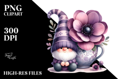 Vibrant GNOME with Violet Ornament PNG Product Image 2