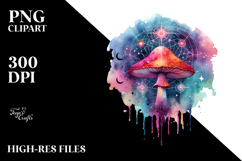 Magical Celestial Mushroom Watercolor | Sublimation | Product Image 2