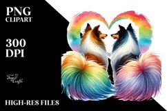 Rainbow Collie Sticker Product Image 2