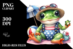 Beach Party Frog, Transparent PNG Product Image 2