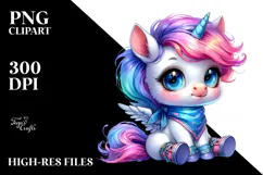 Cute Baby Unicorn PNG Product Image 2