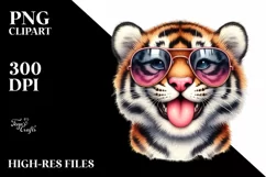 Detailed Whimsical Funny Cute Tiger | Clipart Product Image 3