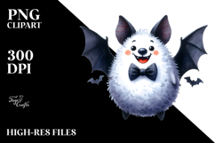 Funny Bat Watercolor PNG Product Image 2