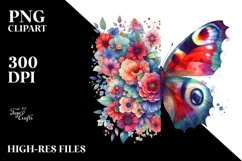 Retro Vibrant Butterfly | Clipart Product Image 3