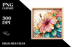 Abstract Stained Hibiscus Product Image 2