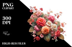 Shiny Filled Artistic Begonia Lily | Clipart Product Image 3