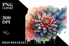 Vibrant Chrysanthemum Made of Stained Product Image 3