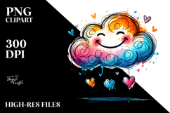 Scribbled Cloud PNG Product Image 2