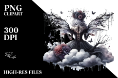 Gothic Fairy on Cloud PNG Product Image 2