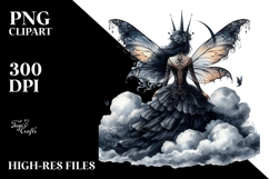Gothic Fairy on Cloud PNG Product Image 2