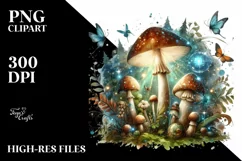 detailed Magical Mushroom PNG Product Image 3