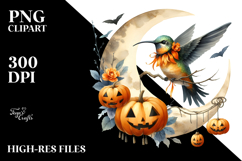 Monkey Dressed for Halloween on Half Moon PNG Product Image 2