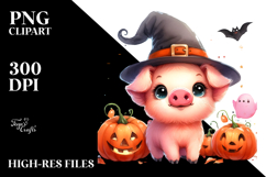 Cute Baby Pig Illustration Sublimation Clipart Product Image 2