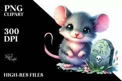 Simple Cute Baby Mouse Drawing | Sublimation Clipart Product Image 1