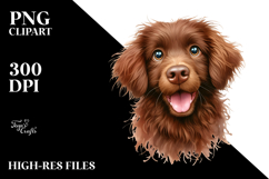 Happy Crazy Fur Baby Chesapeake Bay Retriever PNG Product Image 2