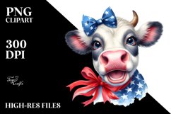 Caricature-Like Cow Portrait | Clipart Product Image 3