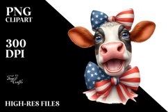 Caricature-Like Cow Portrait | Clipart Product Image 1