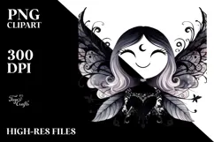 Gothic Smiling Fairy PNG Product Image 2