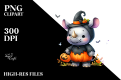 Cute Baby Rhino Dressed for Halloween Product Image 2