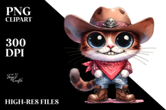 Expressive Cat Standing in Hat | Clipart Product Image 2