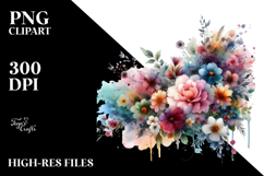 Whimsical Flower Painting, Transparent PNG Product Image 2