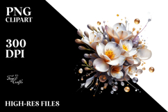 Abstract Glossy Freesia PNG Product Image 2
