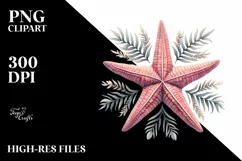 Watercolor Sea Star | Summer Sublimation Clipart Product Image 3